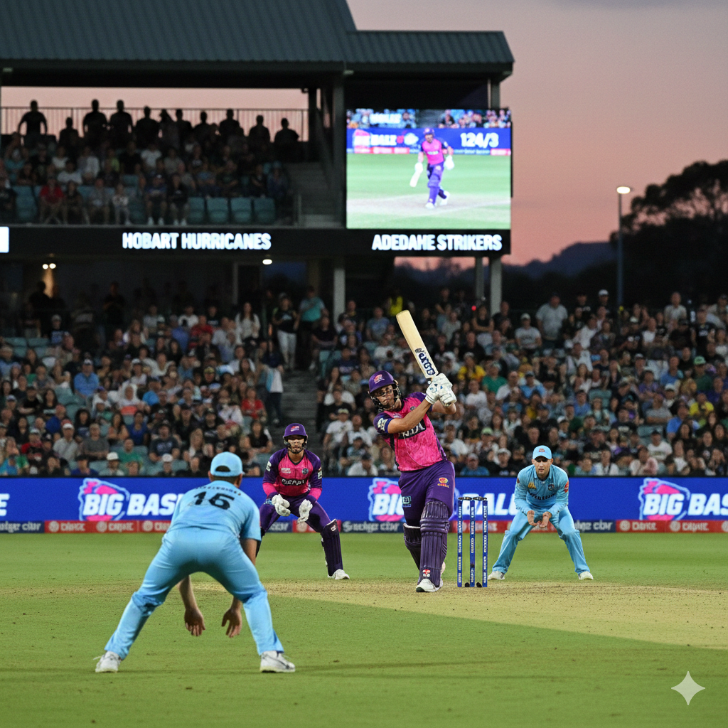 hobart hurricanes vs adelaide strikers